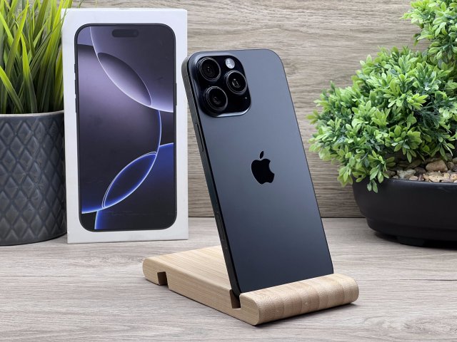 iPhone 16 Pro max Black Titanium 256GB 2 ÉV Garanciával 93%
