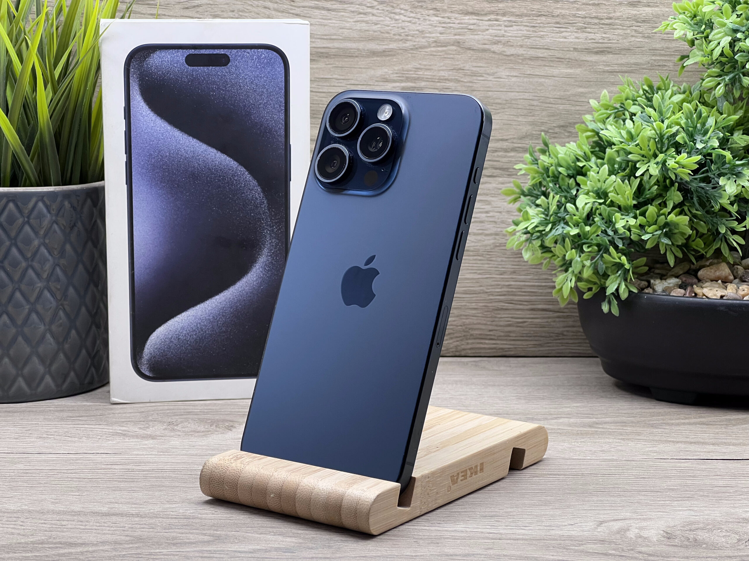 iPhone 15 Pro Max Blue Titanium 256GB 2 ÉV Garanciával 90%