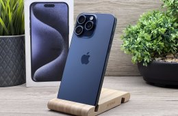 iPhone 15 Pro Max Blue Titanium 256GB 2 ÉV Garanciával 90%