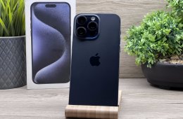 iPhone 15 Pro Max Blue Titanium 256GB 2 ÉV Garanciával 90%