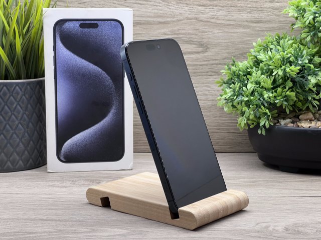 iPhone 15 Pro Max Blue Titanium 256GB 2 ÉV Garanciával 90%