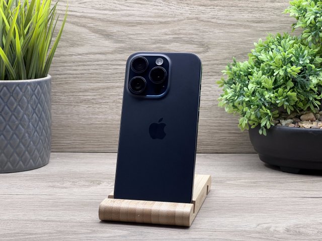 iPhone 15 pro Blue Titanium 256GB 2 ÉV Garanciával 92%