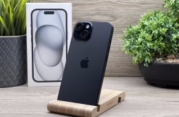 Hibátlan iPhone 15 Black 256GB 2 ÉV Garanciával 92%
