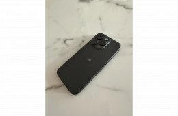 iPhone 15 Pro 256GB Fekete Titán - Újszerű, 89% aksi