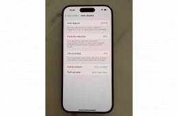 iPhone 15 Pro 256GB Fekete Titán - Újszerű, 89% aksi