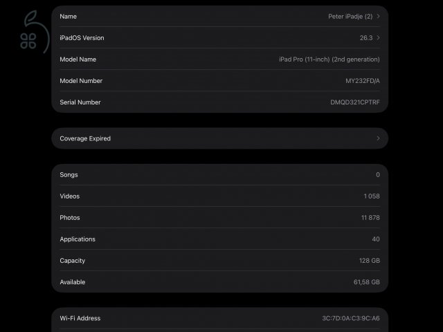 Ipad Pro 11 inch 2nd gen