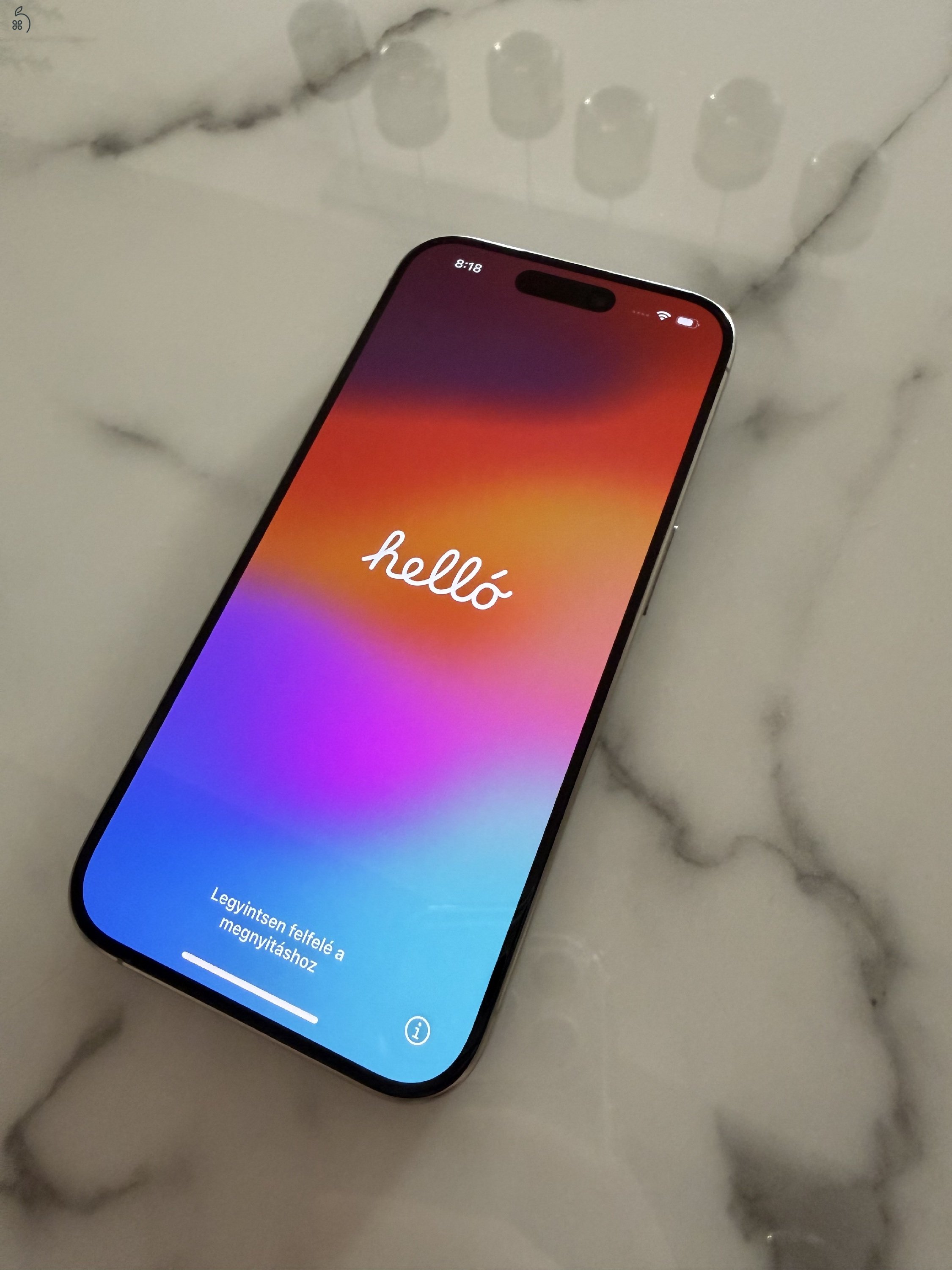 iPhone 15 Pro 256GB Natúr Titán - Újszerű, 90% aksi