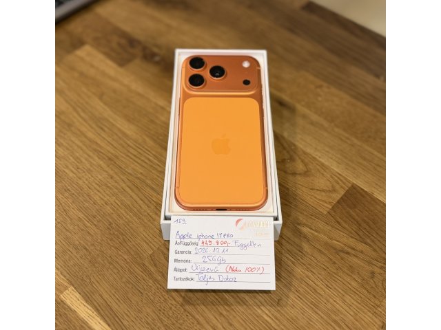 159. Apple iPhone 17 Pro - 256GB - Cosmic Orange - 100% akku