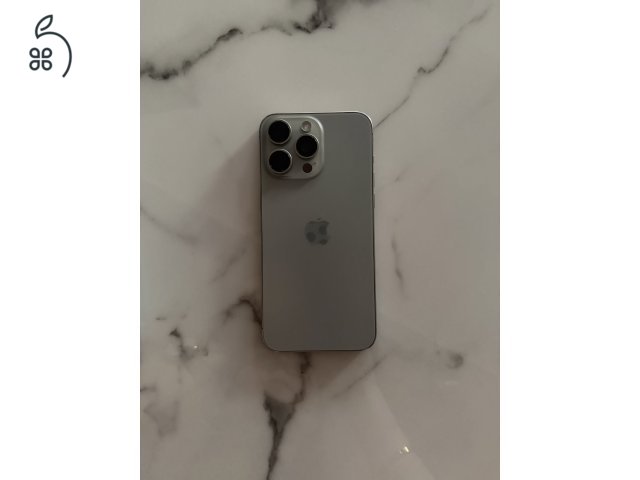 iPhone 15 Pro Max 256GB Natúr Titán - Újszerű, 88% aksi
