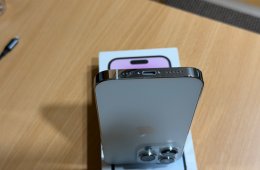 iPhone 14 Pro 256GB - ezüst, új Apple akku, ajándék Spigen fólia, tok