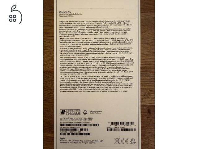 iPhone 14 Pro 256 GB Lila karcmentes állapot