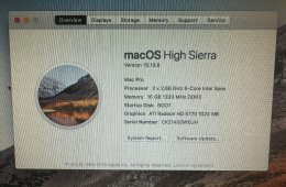 Mac Pro 2010 2x6 Core 2.66G IntelXeon, 16G RAM, 240GB SSD, 2TB HDD, ATI Radeon 5770 1GB