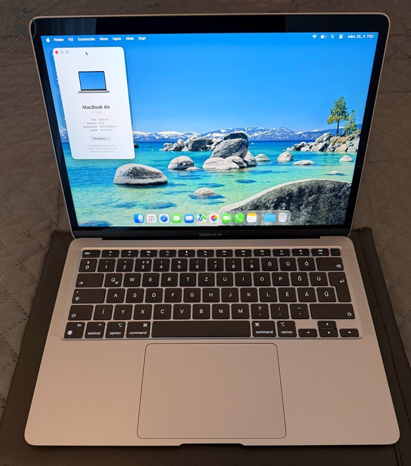 MacBook Air 13 M1 újszerű, karcmentes