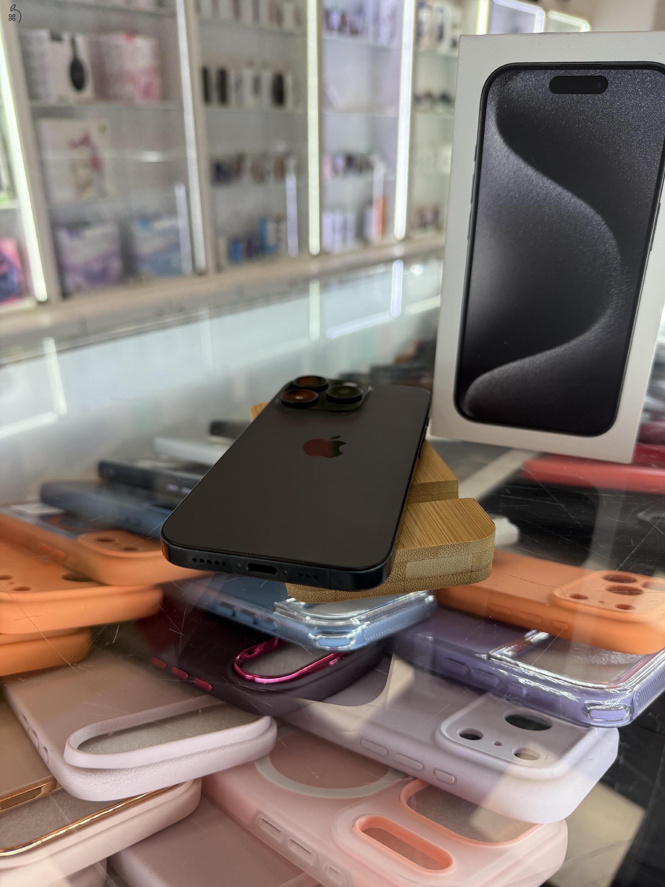 (Új) Apple iPhone 15 Pro, 128Gb, Kártyafüggetlen, 1 Év Garancia