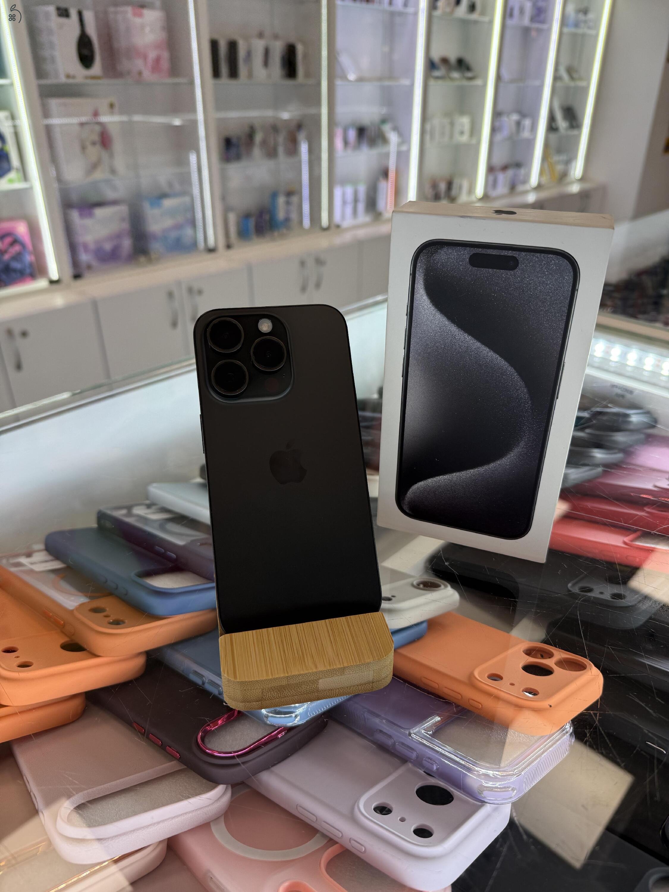 (Új) Apple iPhone 15 Pro, 128Gb, Kártyafüggetlen, 1 Év Garancia