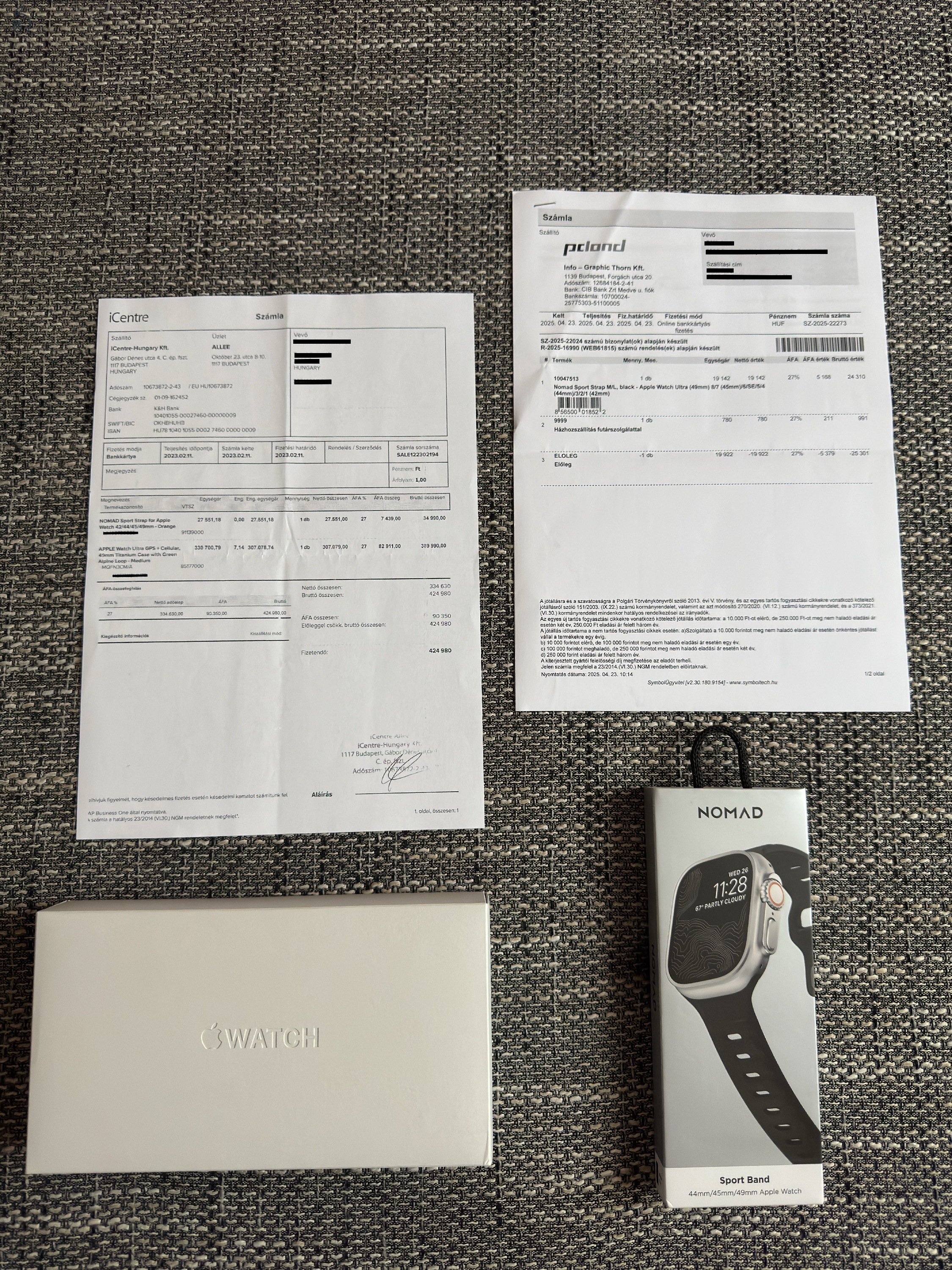 Apple Watch Ultra 1, iCentre, 96% aksi + Nomad Sport Band