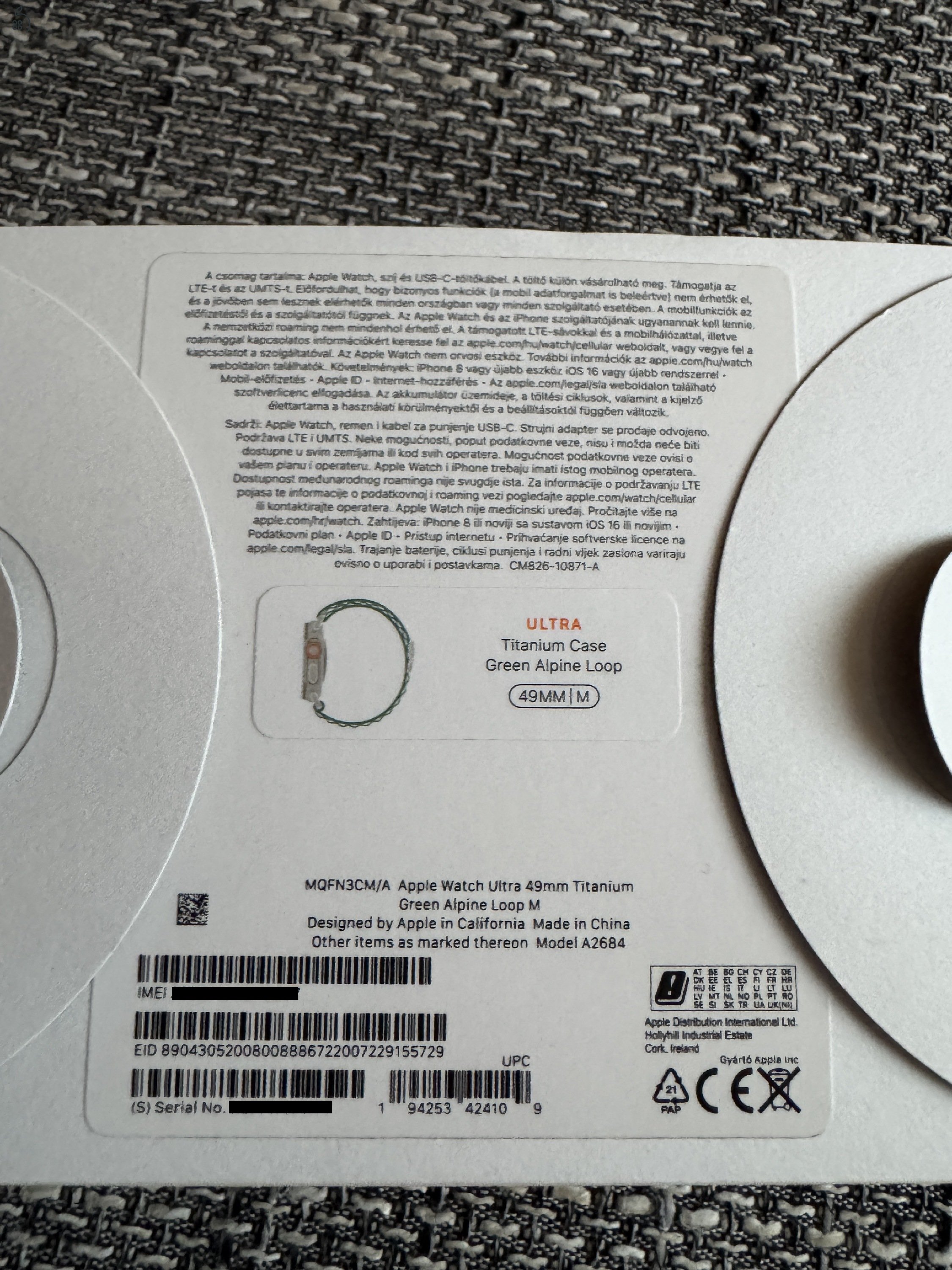 Apple Watch Ultra 1, iCentre, 96% aksi + Nomad Sport Band