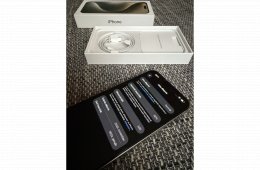 iPhone 15 Pro Max 256 GB Natural Titanium, iStyle garancia 2027.01.15-ig, 90% aksi + Nomad Modern Leather Case, Spigen üvegfólia