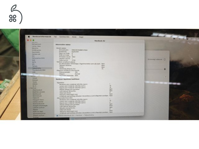 Apple MacBook Air 2020 ( A2337 ) laptop, M1 processzor, 8 GB RAM, 256 GB, Rose Gold, 13,3 hüvelykes Retina