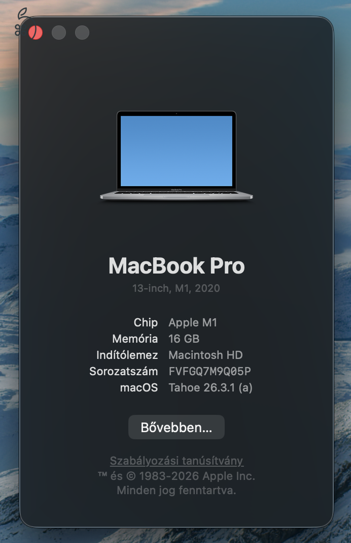 Macbook pro 16GB/500GB