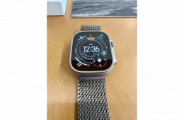 Apple Watch Ultra 3 – natúr titán, Milanese szíj, GARANCIÁS