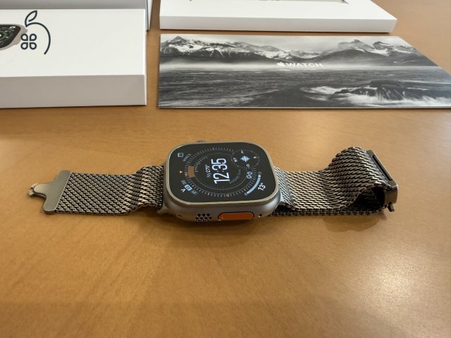 Apple Watch Ultra 3 – natúr titán, Milanese szíj, GARANCIÁS