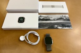 Apple Watch Ultra 3 – natúr titán, Milanese szíj, GARANCIÁS