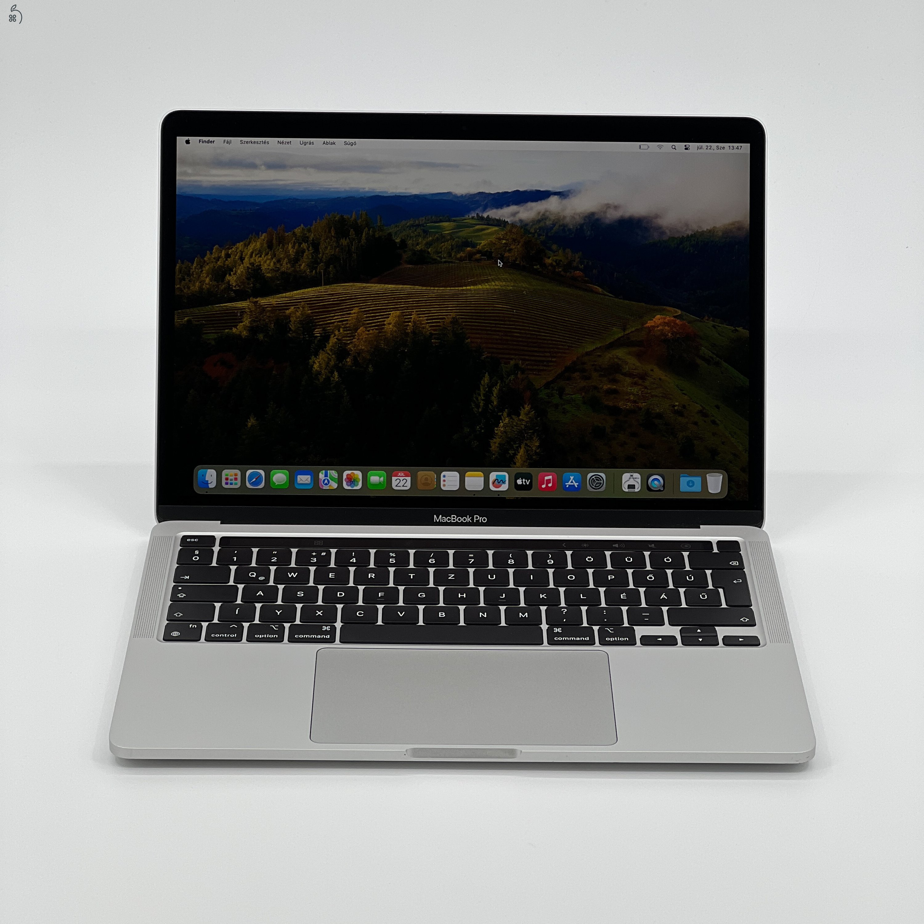 MacBook Pro 13″ 2021, M1 16 GB RAM, 8 core CPU, 8 core GPU, 512 GB SSD, Silver 27% Áfa 0538AB