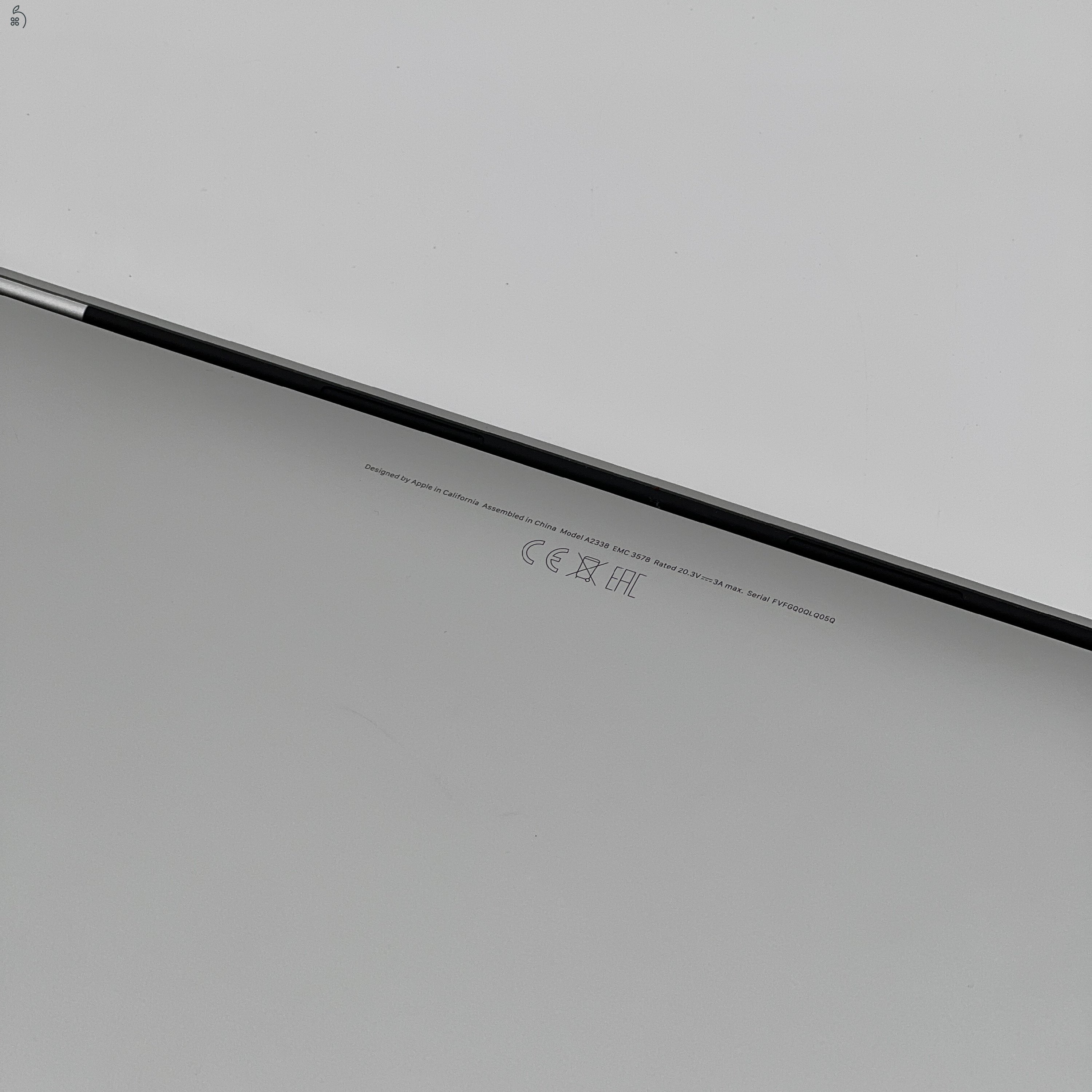 MacBook Pro 13″ 2021, M1 16 GB RAM, 8 core CPU, 8 core GPU, 512 GB SSD, Silver 27% Áfa 0538AB