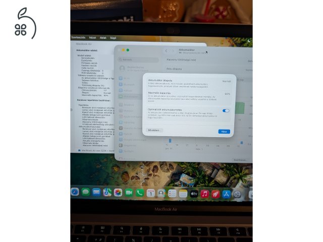 MacBook Air M1 8/512GB megkímélt