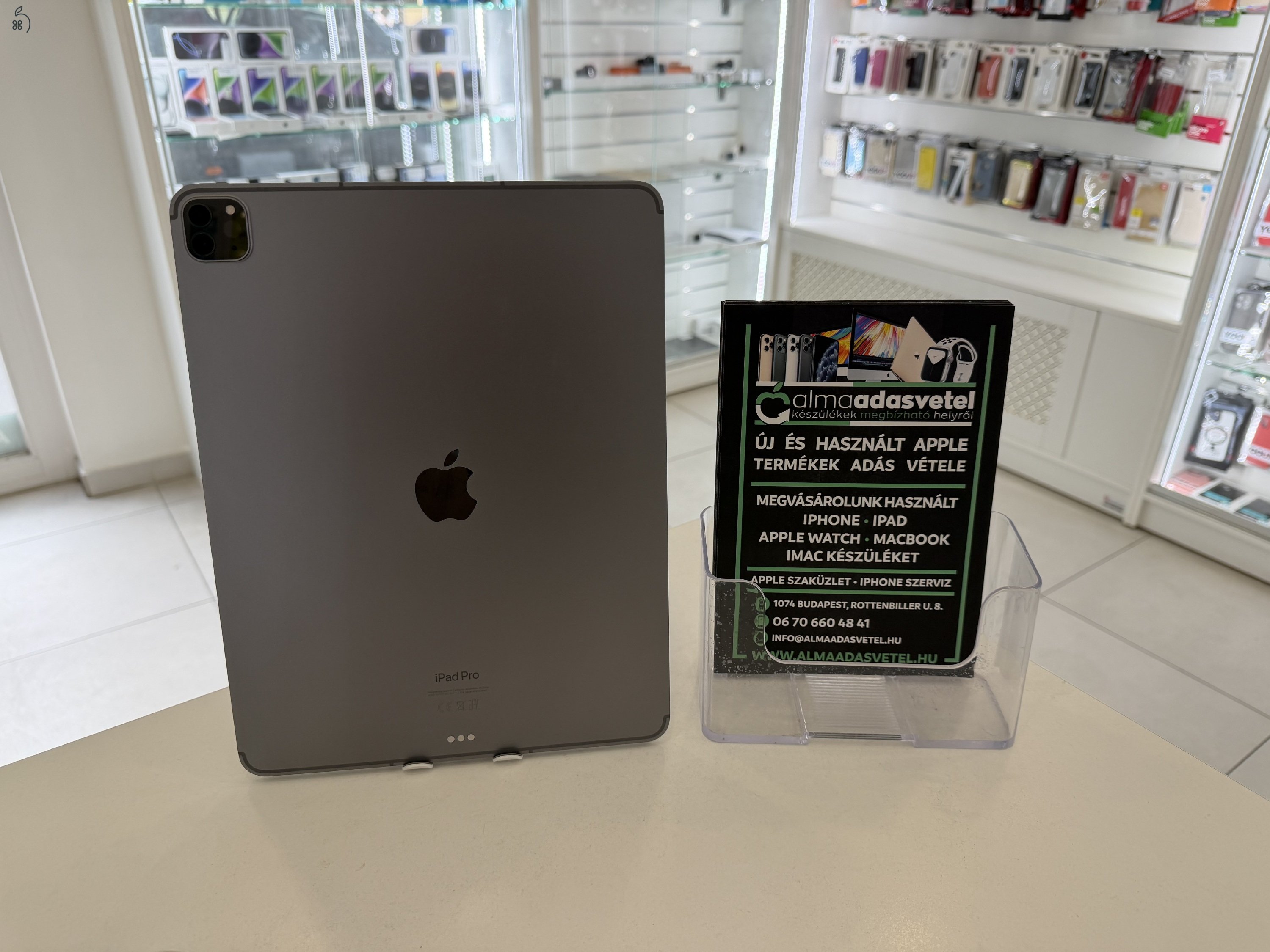 iPad Pro 6Gen. M2 128GB Cellular Újszerű/1-3 hónap gar./Akku 96%/p4814