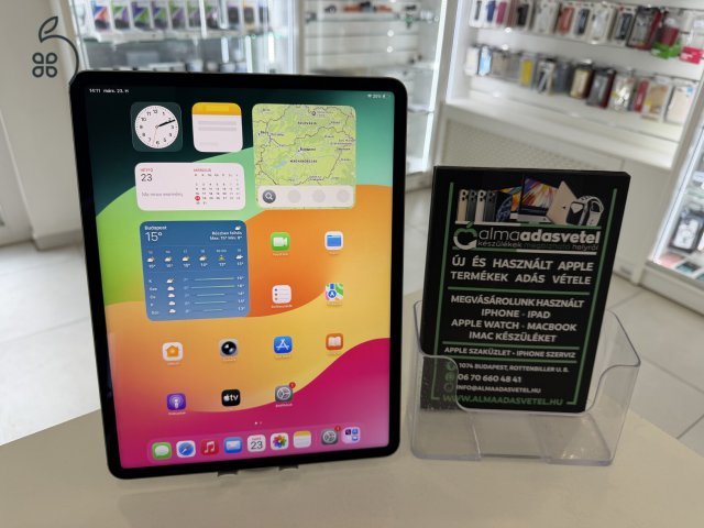 iPad Pro 6Gen. M2 128GB Cellular Újszerű/1-3 hónap gar./Akku 96%/p4814