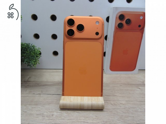 Apple iPhone 17 Pro Max 256GB Cosmic Orange – Újszerű állapot – 100% akku (2 ciklus)