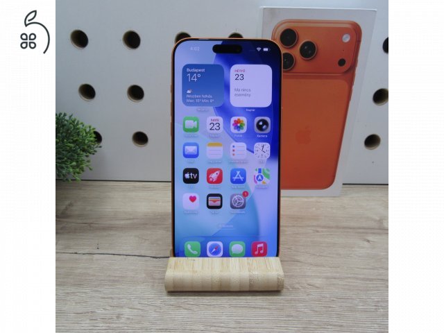Apple iPhone 17 Pro Max 256GB Cosmic Orange – Újszerű állapot – 100% akku (2 ciklus)