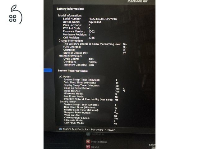 Macbook Air M1, 16GB, 512GB, szürke, magyar