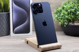 Hibátlan iPhone 15 Pro Max Blue Titanium 256GB 2 ÉV Garanciával 91%