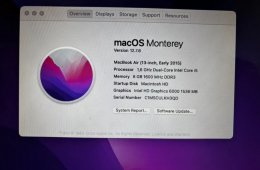 MacBook Air 13” (2015) - új 2027-ig garanciás 100%-os akku!