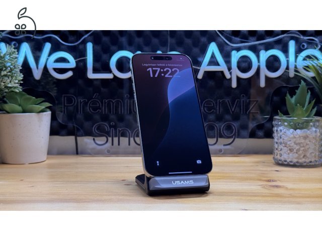 iPhone 16 Pro Max 256GB Natúr Titán, Független - 1ÉV Garancia, Számla