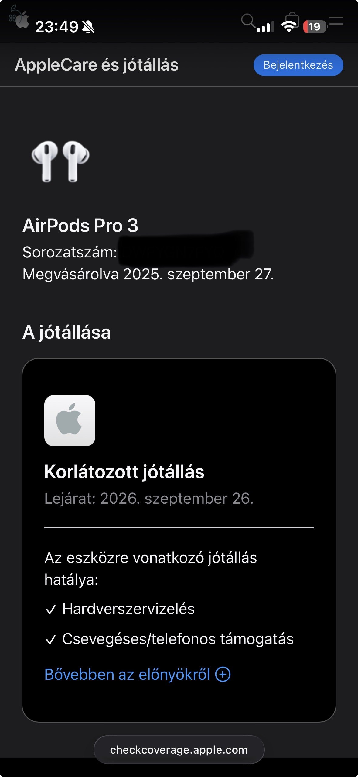 Apple Airpods pro (3.generáció)