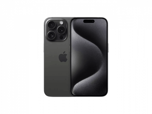 iPhone 15 Pro 100% Akksi 512 GB Black titanium