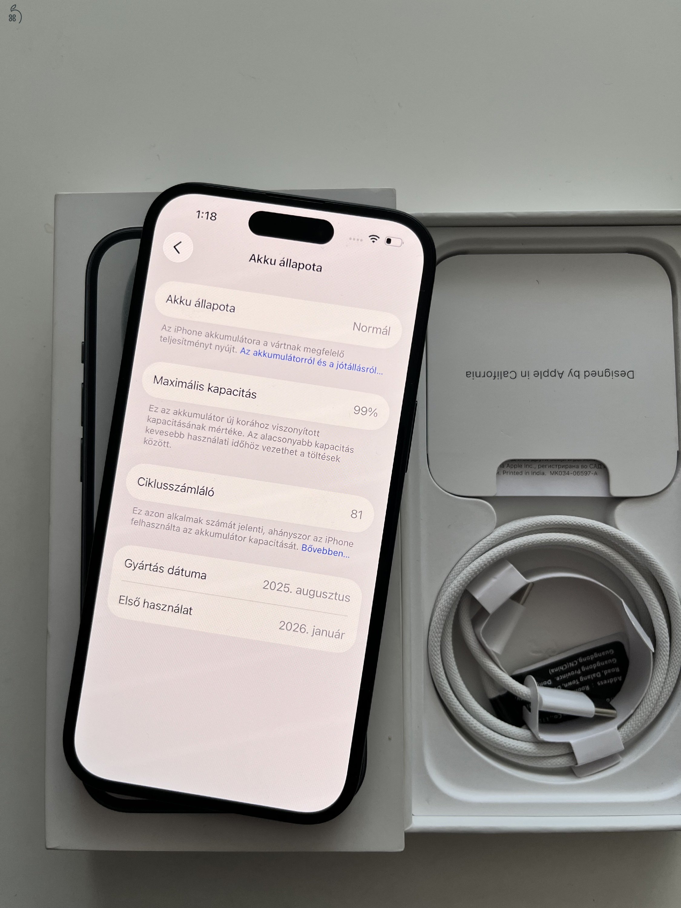 iPhone 15 128GB Apple garancia! 