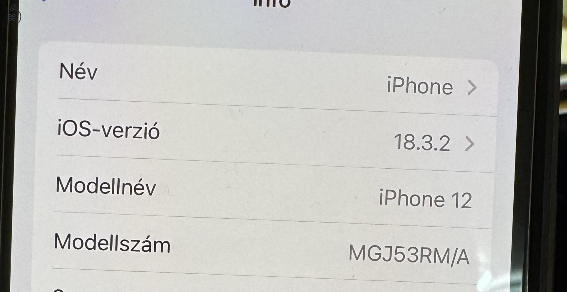 használt jó állapotú iphone 12 