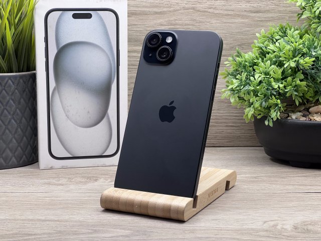 iPhone 15 Plus Black 256GB 2 ÉV Garanciával 91%