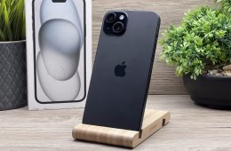 iPhone 15 Plus Black 256GB 2 ÉV Garanciával 91%