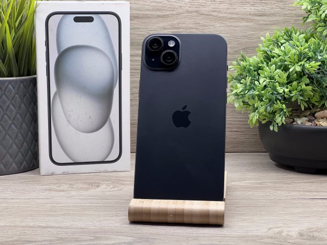 iPhone 15 Plus Black 256GB 2 ÉV Garanciával 91%
