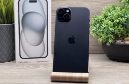 iPhone 15 Plus Black 256GB 2 ÉV Garanciával 91%