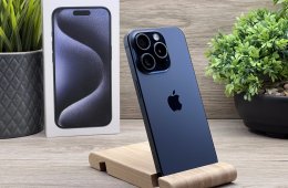 Hibátlan iPhone 15 Pro Blue Titanium 128GB 2 ÉV Garanciával 92%