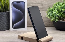 Hibátlan iPhone 15 Pro Blue Titanium 128GB 2 ÉV Garanciával 92%