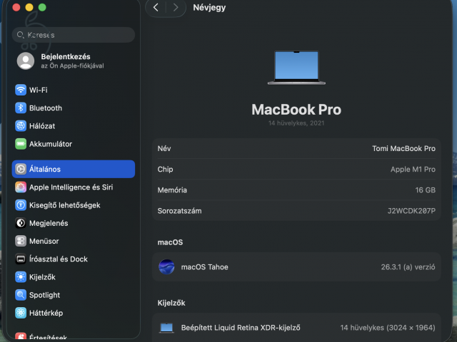 Apple MacBook Pro 14” (M1 Pro, 2021)