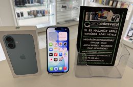 iPhone 16 256GB Független Megkímélt/1-3 hónap gar./Akku 96%/p4816